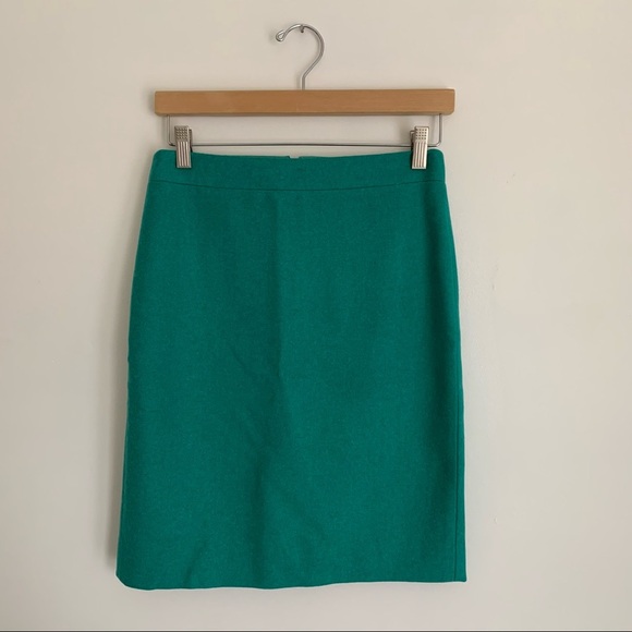J. Crew Factory Pencil Skirt in Double Serge Wool - Picture 4 of 8